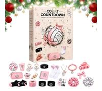 2026 Volleyball advent calendars,24 Day Christmas Countdown Calendar | 24 Day Christmas Countdown Calendar, Hanging Loops, Tree Wreath Wall, Office Party Holiday Decor,Volleyball Fan Gift