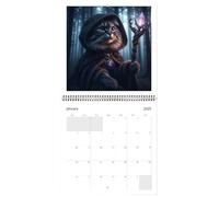 2026 Wall Calendar,12 Month Calendar Wall Mount - Medieval Humor Planners January to December for Study Classroom Living Room Bedroom Dining Room