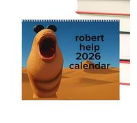 2026 Wall Calendar, 12 Month Planner Calendar, Funny The Worm Chat Meme Gift For Home Kitchen Desktop Apartment Classroom, 11x8.2x0.2 inches