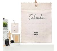 2026 Wall Calendar, 12-Month Textile Annual Planner - Fabric Monthly Calendar,For Home Owners Home School Bedroom Study Room Classroom Office Students Teachers Consultants Freelancers Workshop