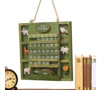 2026 Wall Calendar - 20.5 x 20.5 x 2 cm, Wooden Birthday Reminder Tracker, Hanging Monthly Calendar, Date Planning Board Decorative | Girls Room at Home | Cham