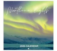 2026 Wall Calendar - 2026 Calendar from Jul. 2025- Dec. 2026, Aurora Calendar, 18 Month Wall Calendar with Thick & Sturdy Paper, 12" x 24" Opened, For Gifts