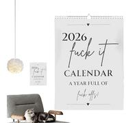 2026 Wall Calendar | 2026 Funny Annual Home Decor, Monthly Planner with Bold - For Appointments Travel School Classroom Living Room Office Family