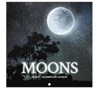 2026 Wall Calendar - 2026 Moon Calendar from January 2026 to December 2026, 30.5 x 61 cm (Open), 12 Monthly Wall Calendar 2026 for Home, Office, School