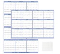 2026 Wall Calendar 24" x 36" Dry Erase Calendar for Wall from January 2026 to December 2026 12 Month Annual Large Yearly Wall Planner for Office School(Light Purple)