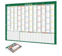 2026 Wall Calendar - 29 X 20 Inch Large Notebook | 80g Wall Decor Planner, with Tip Labels & Sticker, Monthly Weekly Organizer, Mental Study School Task Home Cleaning Exercise Workout