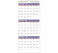 2026 Wall Calendar - 3 Month Calendar 2026 Vertical, Jan 2026 - Dec 2026, 3 Month Wall Calendar 2026, 11 x 26 In Open, 2026 Calendar with Large Print, Holidays, Thick Paper, Priorities ＆ Notes, Purple