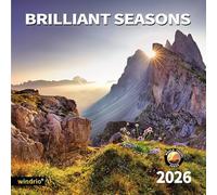 2026 Wall Calendar,Calendar 2026, July 2025 - December 2026, Wall Calendar Brilliant Seasons, 12" x 24" Opened,Full Page Months Thick & Sturdy Paper for Gift Perfect Calendar Organizing & Planning