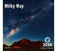 2026 Wall Calendar,Calendar 2026, July 2025 - December 2026, Wall Calendar Milky Way, 12" x 24" Opened,Full Page Months Thick & Sturdy Paper for Calendar Organizing & Planning