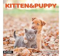 2026 Wall Calendar,Calendar 2026,Kittens & Puppies Monthly Wall Calendar, 12" x 24" Open,Family Planner Calendar Organizer with Cute kittens & Puppies Images, for Cat & Dogs Lovers