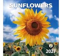 2026 Wall Calendar,Calendar 2026, November 2025 - December 2026, Wall Calendar Sunflowers, 12" x 24" Opened,Full Page Months Thick & Sturdy Paper for Gift Perfect Calendar Organizing & Planning