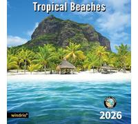 2026 Wall Calendar,Calendar 2026, November 2025 - December 2026, Wall Calendar Tropical Beaches, 12" x 24" Opened,Full Page Months Thick & Sturdy Paper for Calendar Organizing & Planning