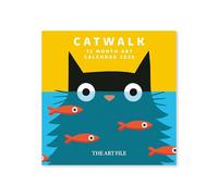2026 Wall Calendar Catwalk Cat Art - 12 Adorable Bright Illustrations