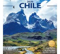 2026 Wall Calendar Chile Planner Calendar, Hangable Monthly Wall Calendar with Large Blocks for Organizing & Planning, Academic Schedule, Home, Office & family, Thick & Sturdy Paper (12"x24" Open)