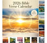 2026 Wall Calendar Christian, Bible Verse Calendar 2026, 12 Monthly Religious Spiritual Scripture Gifts For Men, Women, NIV Biblical Quotes Catholic Present, Jesus Faith Home Office Decor 12X12"