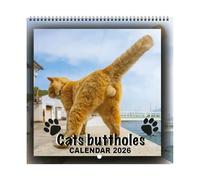2026 Wall Calendar - Efficient Life Planner, Cat Calendar, Annual Wall Planner | Caalendario 2026 Fun Cats Planning Tool, Planner Tool