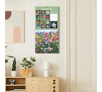 2026 Wall Calendar | Flower Themed Hanging Calendar - Annual Organizer for Artists Students Nature Lovers Bedroom Living Room Office Classroom