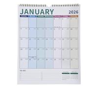 2026 Wall Calendar for 18 Months, Monthly Calendar for Hanging, Hanging Daily Planner for Students, Teachers, Consultants, Freelancers, School, Classroom, Office, Studio, Workshop, Home