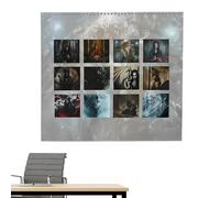 2026 Wall Calendar, Goddess Moon Phase Planner, Monthly Wall Organizer, Illustrated Design, Medium Size, Jan-Dec 2026, Home Offices Study Room Meditation Space LivingRoom Decor for Planning