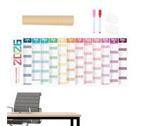 2026 Wall Calendar - Large Format Reusable Dry Erase Planner | 12 Month Weekly Family with Thick Laminated Paper - Christmas Holiday Planning Board for