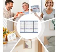 2026 Wall Calendar - Large Monthly Planner | Foldable Erasable Planner | Twelve Organizational Planning Board Productivity Management Board with the Deg Classroom