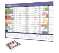 2026 Wall Calendar | Large Planning Diary 74 x 51 cm with Reminder Labels - Wall Calendar for Offices | For Study Homework Housekeeping Exercise Holiday Party Birthday