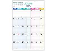 2026 Wall Calendar - Large Print Calendar 2026, 12 Monthly Calendar, Jan. 2026 - Dec. 2026, 14.6 x 22.8 In (Open), 2026 Calendar with Big Numbers, Large Grid, Notes, Moon Phases, Great for Planning