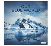 2026 Wall Calendar Month to View - Our Blue World - Large Hanging Wall Planner with Notes - Stunning Ocean & Glacier Photography - UK Bank Holidays - FSC Certified Eco Friendly Recyclable