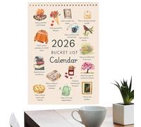2026 Wall Calendar | Motivational Watercolor Art,Wall-Mounted Monthly Calendar,for Teens Adults Girls Students Kids Women Classroom Living Room Bedroom