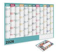 2026 Wall Calendar Planner 2026 Full Year To View Calendars Yearly Planners Family Home Organiser For Daily Planning English Annual Planner Calendar