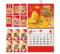 2026 Wall Calendar - Planner with auspicious Red Envelopes - 12 Month Calendar for the Wall | For Students Children Teenagers Adults Teachers Classroom Dining Room Dorm Bedroom