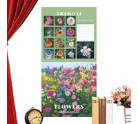 2026 Wall Calendar - Planning Hangable Calendar Flower Theme,Schedule Planning Supplies 12-Month for Artists Students Nature Lovers Living Room Office Classroom Bedroom
