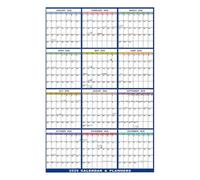2026 Wall Calendar - Single Sheet Wall Calendar, Laminated & Foldable | Planner Organizer for Families, Teachers and Students, Academic Erasable to