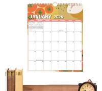 2026 Wall Calendar, Thick Paper Weekly Monthly Planner, Jan-Dec 2026 Calendar Paper, For Agenda Academic Schedule Holiday Planning Home Office Classroom Apartment