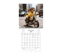 2026 Wall Calendar - Twenty-Six Year Old Pet Almanac, Yearly Date Tracking Board, Appointment Management Aid, Puppies Illustrated Design | Home Office Desk