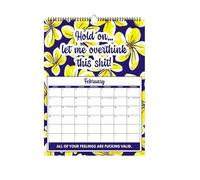 2026 Wall Calendar, Wall Calendar 2026 with Twelve Months, Planner Decoration, Funny Diary for Living Room, Kitchen, Office, Hairdressing Salon