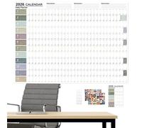 2026 Wall Calendar,Wall Poster Calendar - 12 Month Folded 2026 Poster Schedule Organizer for Family Friends Students Teachers Home Indoor School Office Decor 17x23 Inches
