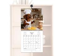 2026 Wall Calendar, Weekly and Monthly Dachshund, Canine Annual Wall Planner | For Appointments for Holidays, Living Room, Kitchen, Bedroom, Office, Meeting Room