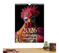 2026 Wall Calendars, Hen Theme January to December - Monthly Calendar 2026 | For Work Apartment Dormitory Hotel Class School Travel Appointments