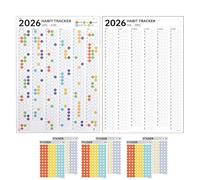 2026 Wall Habit Tracker Calendar - Large Yearly Wall Chart For Home, 2026 Self-Discipline Check-In Plan Wall-Mounted | Home Calendar Simple Border Boost Productivity Motivation Calendars