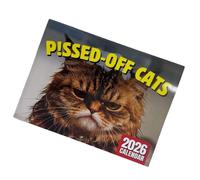 2026 Wall Mounted Monthly Calendar Twin Coil Binding Kitten Theme Calendar 12 Month From Jan to Dec for Home