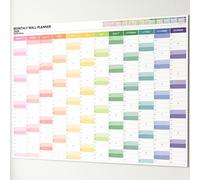 2026 Wall Planner A1 Size Coloured Months Weekends Large Writing Boxes Week Number Pen Marker Quick Notes Wall Chart Full Year Work Planner for Office, Home & School (82.5 x 58cm)