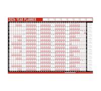 2026 Wall Planner A1 Year 85cm X 58cm Large Laminated unmounted 2026 Wall Calendar Full Year to View Runs January to December with UK Holiday Marked Ideal for School, Home, Office