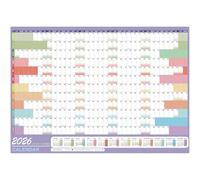 2026 Wall Planner, Year Planner 2026 Wall-Jan to Dec 2026(12 Months), Extra Wide Size A1 2026 Yearly Calendar with Monthly Calendars & Highlighted Key Dates, Perfect for Office & School (33" x 23.5")