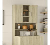 vidaXL Washing Machine Cabinet Bathroom Cabinet Laundry Cupboard Sonoma Oak