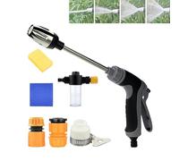 2026 Waterblitz Pressure Washer, Water Blitz Pressure Washer with Accessories, High Pressure Washer Gun for Garden Hose, Car Washing and Pet Shower(Accessories+Bottle,Black)