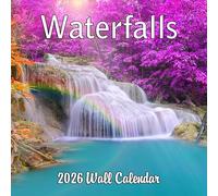 2026 Waterfalls Monthly Wall Calendar | Travel Calendar 2025-2026