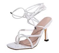 2026 Wedding Guest Ladies Summer Square Toe Solid High Pumps Mary Jane Suede Lightweight Date Night Evening, Party Strappy Heels Women Mid Heel Padded Footbed Non Slip (11)