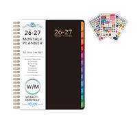 2026 Weekly Academic Planner From Jan to Dec Twin Wire Binding Weekly Planner 144 Pages Dated for Daily Planning Paper Notebook for Scheduling
