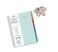 2026 Weekly Academic Planner From Jan to Dec Twin Wire Binding Weekly Planner 144 Pages Dated for Daily Planning Paper Notebook for Scheduling